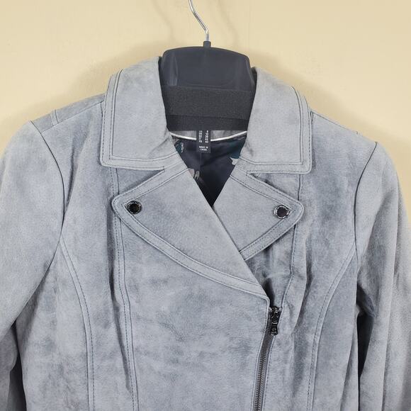 Isaac Mizrahi Live! Suede Moto Jacket Size 6 - Picture 2 of 12